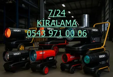 Isıtıcı kiralama Elektrikli Mazotlu Isımak Kiralama