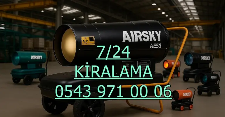 Ankara Şantiye İnşaat Kurutma Isıtma Elektrikli Mazotlu Isımak Kiralama